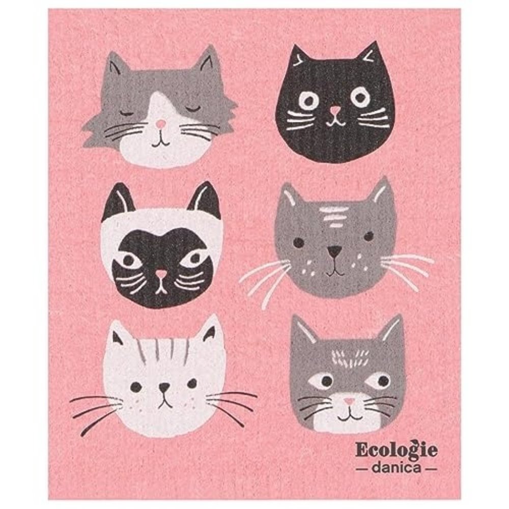 DANICA NOW DESIGNS Cats Meow Swedish Sponge Dishcloth Ecologie